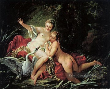 Leda und der Schwan Francois Boucher Nacktheit Ölgemälde